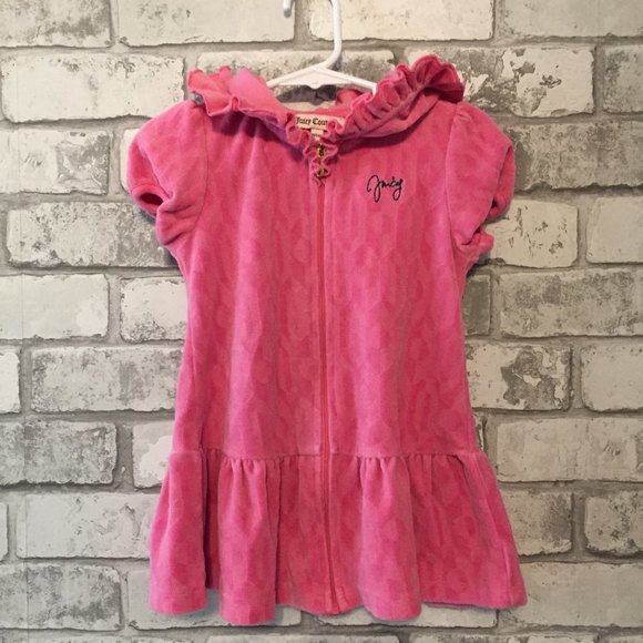 Juicy Baby Girl's Hooded Cover-Up 18-24 Months - Picture 2 of 8